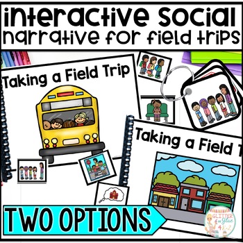 Preview of Taking a Field Trip Interactive Social Narrative- Visuals & More - 2 Versions