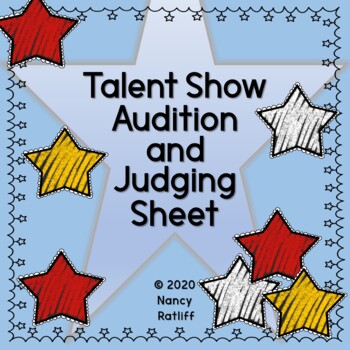 Preview of Talent Show Audition and Judging Sheet