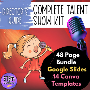 Preview of Talent Show Guide with Editable Templates to Host Your Own Student Showcase