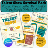 Talent Show Survival Pack, Bundle with Editable Posters, P