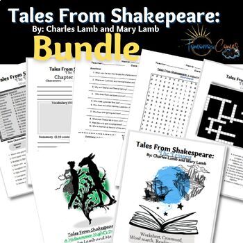 Preview of Tales From Shakespeare by Charles Lamb and Mary Lamb Worksheet Bundle