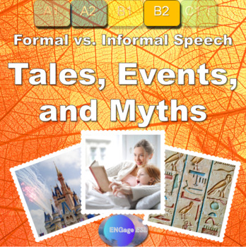 Preview of Tales, Myths, and Events / Complete Communicative ESL Lesson for B2 Learners