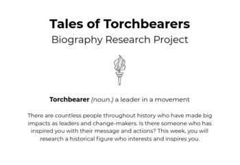 Preview of Tales of Torchbearers - Biography research project