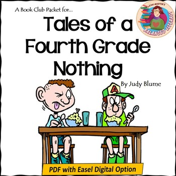 Preview of Tales of a 4th Grade Nothing, by Judy Blume: A PDF/EASEL Book Club Guide