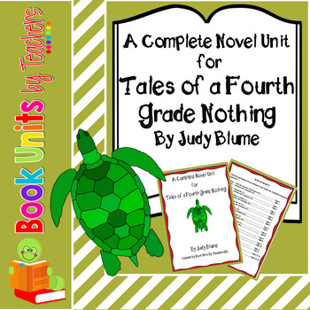 Preview of Tales of a Fourth Grade Nothing By Judy Blume Book Unit