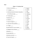 Tales of a Fourth Grade Nothing Chapters 1-6 Vocabulary Quiz