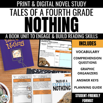 Preview of Tales of a Fourth Grade Nothing Novel Study Comprehension Questions & Vocabulary