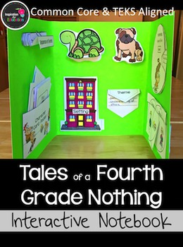 Preview of Tales of a Fourth Grade Nothing Novel Study: Lap Book
