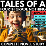 Tales of a Fourth Grade Nothing Novel Study Unit - Questio