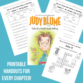 Tales of a Fourth Grade Nothing - Printable worksheets for