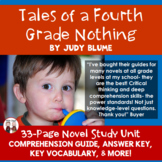 Tales of a Fourth Grade Nothing Novel Study Unit