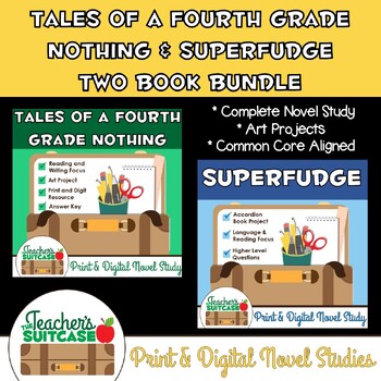Preview of Tales of a Fourth Grade Nothing & Superfudge {Book Bundle} - PRINT & DIGITAL