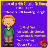 Tales of a Fourth Grade Nothing TEST Printable & SELF-GRAD