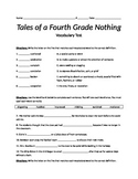 Tales of a Fourth Grade Nothing Vocabulary Test