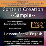 Talk About Content Creation -Powerpoint and Google Slides 