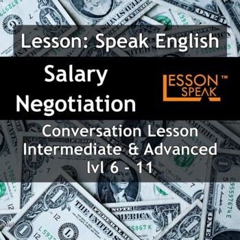 Preview of Talk About Salary Negotiation -Powerpoint and Google Slides -ESL for Salespeople