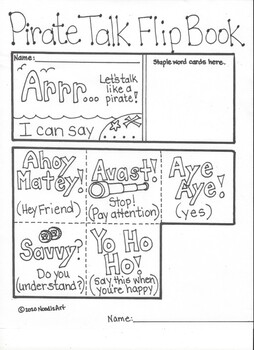 Talk Like a Pirate Day Fun Worksheets by NoodlzArt | TpT