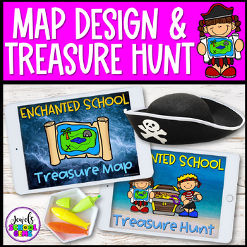 Preview of Talk Like a Pirate Day Treasure Hunt and Map Skills PowerPoint Activities