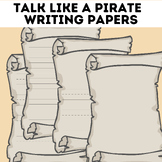 Talk Like a Pirate Scroll Writing papers Template