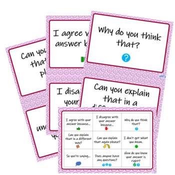 Preview of Talk Moves Prompt Cards Bundle (English Version)