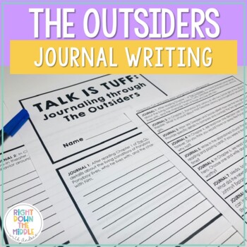 Preview of The Outsiders Journal Writing