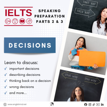 Preview of Talking About Decisions - IELTS Speaking Preparation Lesson