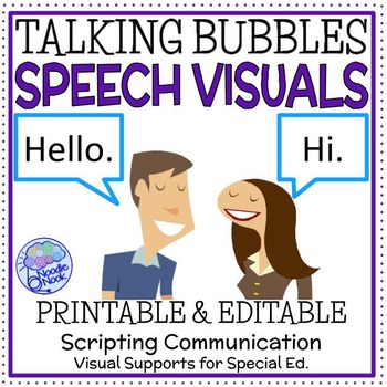 Preview of Talking Bubbles Script- Modeled Language for Autism