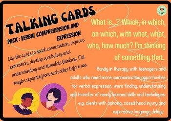 Preview of Talking Cards: Verbal Comprehension and Expression