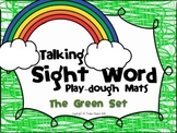 Talking Sight Word Play-dough Mats - The Green Set