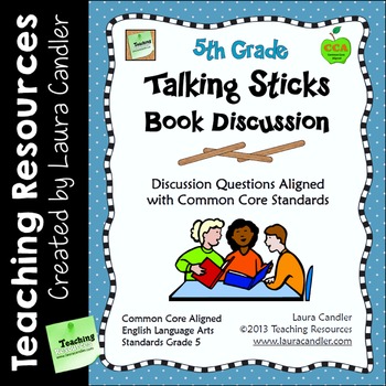 Preview of 5th Grade Reading Discussion Activity and Task Cards with CCSS Questions