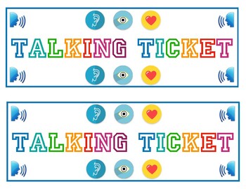 Preview of Talking Ticket for Small Group Discussion