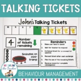 Talking Tickets | Behaviour Management Tool | FREE & Editable