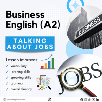 Preview of Talking about Jobs - Business English (A2)