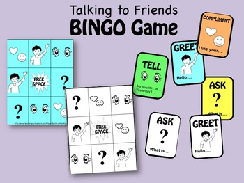 Preview of Talking to Friends BINGO Game-teaching Social Interactions