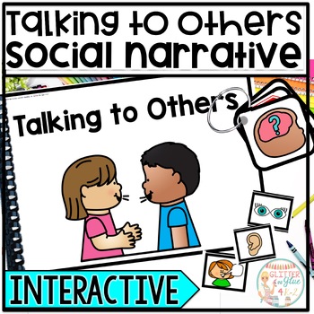 Preview of Conversation Skills Interactive Story for Social Skills - Social Narrative