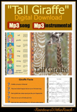 "Tall Giraffe" Jungle Animal Song for Digital Download on 