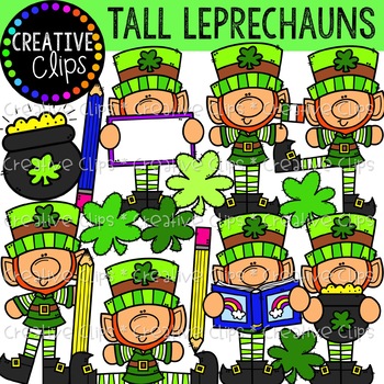 Preview of Tall Leprechauns {Creative Clips Clipart}
