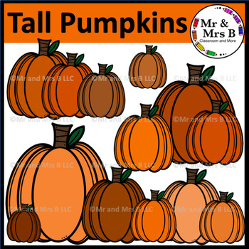 Preview of Pumpkins Clipart | Fall | Autumn {Mr and Mrs B}