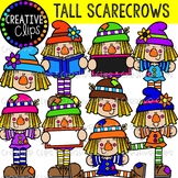 Tall Scarecrows {Fall Clipart}