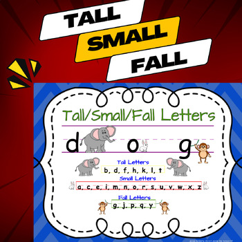 Preview of Tall, Small, Fall Letter Handwriting Letters Occupational Therapy
