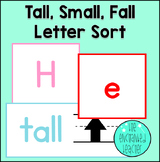 Tall, Small, Fall Letter Pocket Chart Sort | Literacy