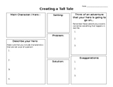 Tall Tale Brainstorming Sheet