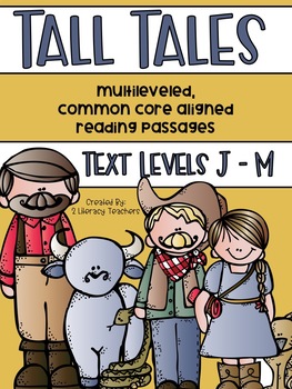 Preview of Tall Tales: CCSS Aligned Leveled Passage and Activities Levels J - M