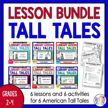 Preview of American Tall Tales Unit - Tall Tales Lesson Bundle - Tall Tales Activity Bundle