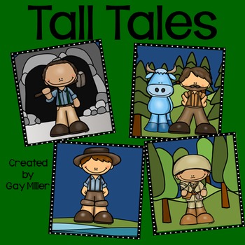 Preview of Tall Tales (Paul Bunyan • John Henry • Davy Crockett • Mike Fink)