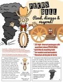 Tall Tales Reading Comprehension | Pecos Bill passages and
