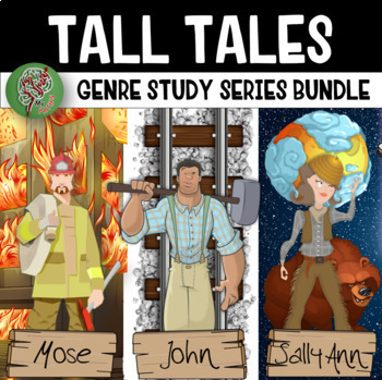 Preview of Tall Tales Reading and Comprehension Passages and Questions Bundle