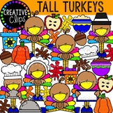 Tall Turkey Clipart {Thanksgiving Clipart}