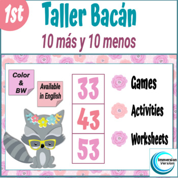 Preview of Taller Bacán: 10 más y 10 menos