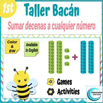 Preview of Taller Bacán: Sumar decenas a cualquier número